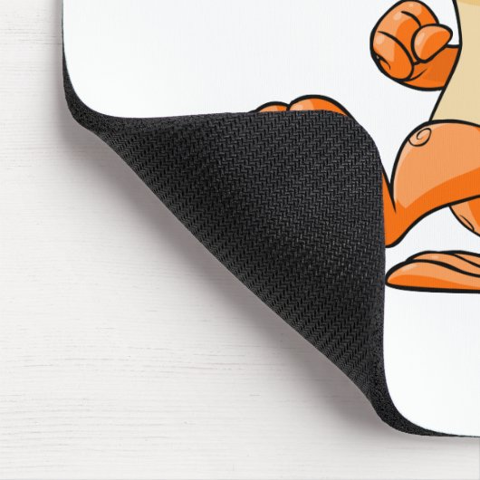 Orange Techo auf einer Suche Mousepad (Ecke)
