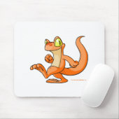 Orange Techo auf einer Suche Mousepad (Mit Mouse)