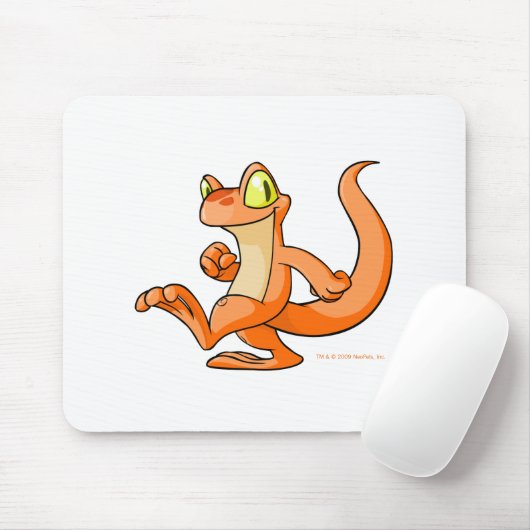 Orange Techo auf einer Suche Mousepad (Mit Mouse)