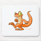 Orange Techo auf einer Suche Mousepad (Vorne)