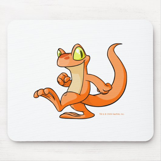 Orange Techo auf einer Suche Mousepad (Vorne)