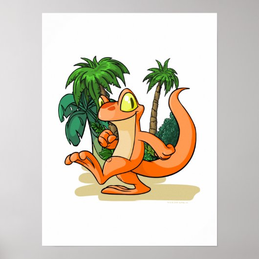 Orange Techo auf einer Suche nach Mystery Island Poster (Vorne)
