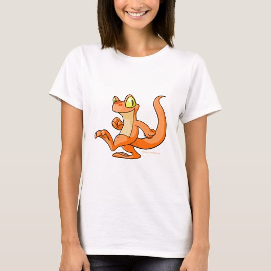 Orange Techo auf einer Suche T-Shirt (Vorderseite)