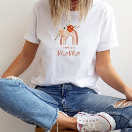 Orange Terracotta Boho | Mama Rainbow T-Shirt