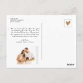 Orange Terracotta Boho Rainbow Baby Dusche 2 Foto Postkarte (Rückseite)