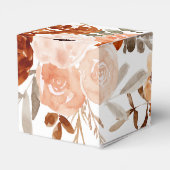 Orange Terracotta Boho | Rainbow Baby Dusche Geschenkschachtel (Rückseite)