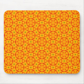 Orange Terrazzo Muster Mousepad