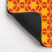 Orange Terrazzo Muster Mousepad (Ecke)