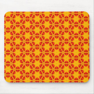 Orange Terrazzo Muster Mousepad