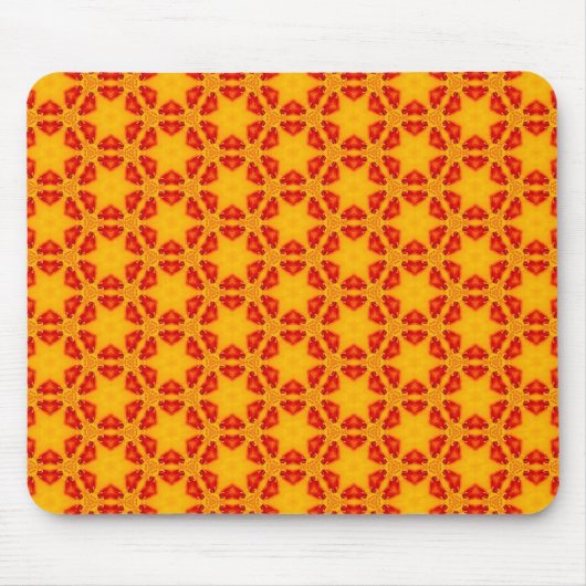 Orange Terrazzo Muster Mousepad (Vorne)