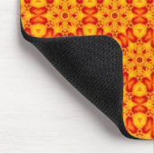 Orange Terrazzo Muster Mousepad (Ecke)