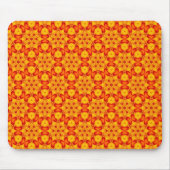 Orange Terrazzo Muster Mousepad (Vorne)