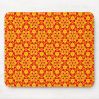 Orange Terrazzo Muster Mousepad