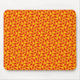 Orange Terrazzo Muster Mousepad