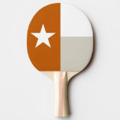 Orange Texas-Flagge Tischtennis Schläger (Rückseite)