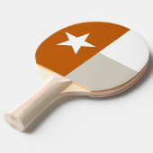 Orange Texas-Flagge Tischtennis Schläger (Vorderseite)