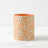 Orange Texturen Tasse (Zentrum)