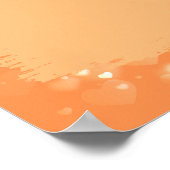 Orange Themenplakat Poster (Ecke)