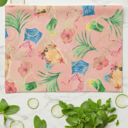 Orange Theory Geschirrtuch (Gefaltet)