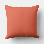 Orange Ticking Stripe Cushion Kissen (Rückseite)