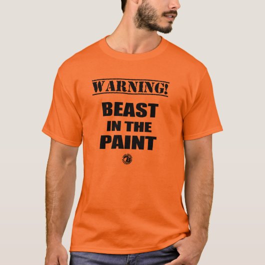 Orange "Tier in der Farbe" richten Zucht-T - Shirt (Vorderseite)