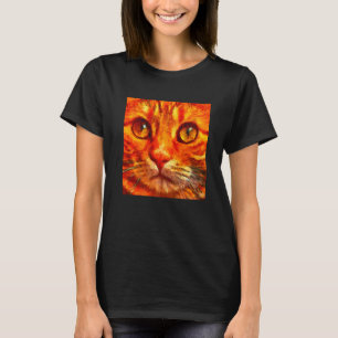 Orange Tiger Cat Nah Up T-Shirt