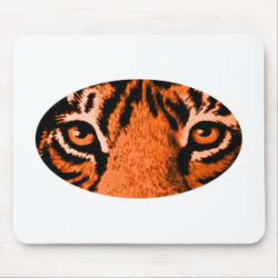Orange Tiger Eyes The MUSEUM Zazzle Geschenke Mousepad