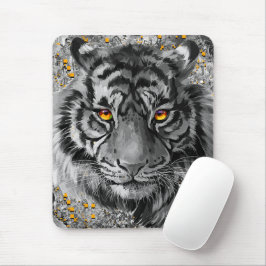 Orange Tiger Eyes | Tiger Mouse Pad Mousepad