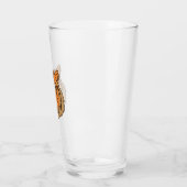 Orange Tiger Face Glas (Links)