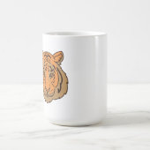 Orange Tiger Face Kaffeetasse (Mittel)