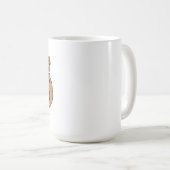 Orange Tiger Face Kaffeetasse (VorderseiteRechts)