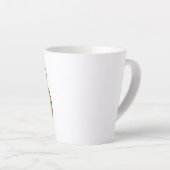 Orange Tiger Face Milchtasse (Rechte Ecke)