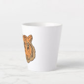 Orange Tiger Face Milchtasse (Vorderseite)