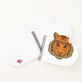Orange Tiger Face Notizblock (Innenseite)