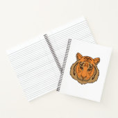 Orange Tiger Face Notizblock (Innenseite)