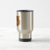 Orange Tiger Face Reisebecher (Mittel)
