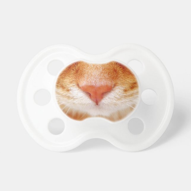 Orange Tiger-Katzen-Mund Schnuller (Vorne)