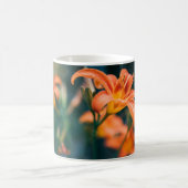 Orange Tiger-Lilien-Blumen-Foto-Tasse Kaffeetasse (Mittel)