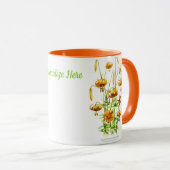 Orange Tiger Lilien Personalisiert Tasse (VorderseiteRechts)