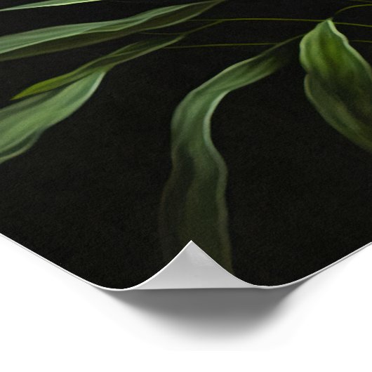 Orange Tiger Lilies Blume Art Print Poster (Ecke)