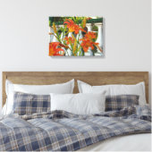 Orange Tiger Lilies - Martha's Vineyard Leinwanddruck (Insitu (Schlafzimmer))