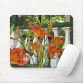 Orange Tiger Lilies - Martha's Vineyard Mousepad (Mit Mouse)