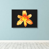 Orange Tiger Lily Canvas Print Leinwanddruck (Insitu (Holzboden))