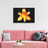 Orange Tiger Lily Canvas Print Leinwanddruck (Insitu (Wohnzimmer))