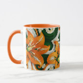 Orange Tiger Lily Crochet Tasse (Links)