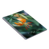 Orange Tiger Lily Fotograf Notizblock (Rechte Seite)