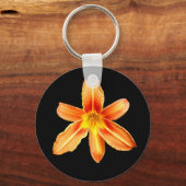 Orange Tiger Lily Key Ring Schlüsselanhänger (Vorderseite)