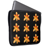 Orange Tiger Lily Laptop Sleeve (Vorne Rechts)