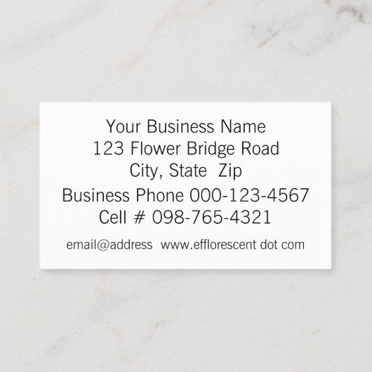 Orange Tiger Lily Nah Up Foto Visitenkarte (Rückseite)