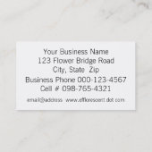 Orange Tiger Lily Nah Up Foto Visitenkarte (Rückseite)